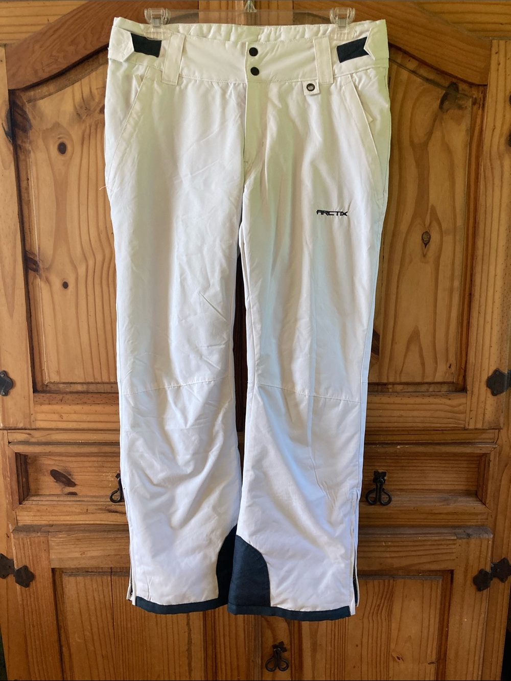 Women Arctix white gray snow ski pants size L
